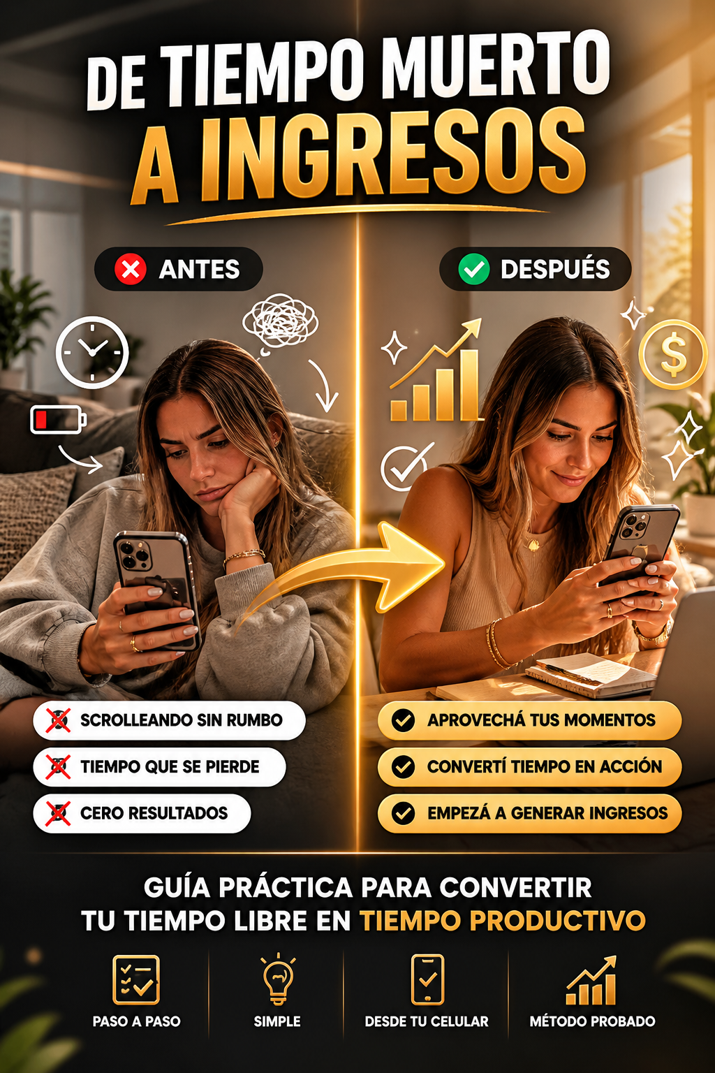 De Tiempo Muerto a Ingresos
